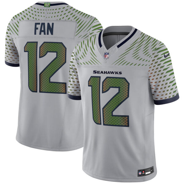 12th Fan Seattle Seahawks 2025 Rivalries Collection Jersey - Wolf Grey