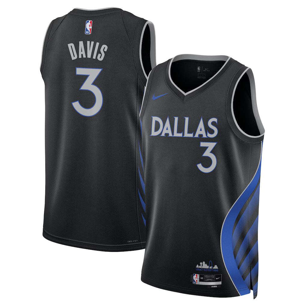 Anthony Davis Dallas Mavericks Unisex 2025/26 Swingman Jersey - Black - City Edition