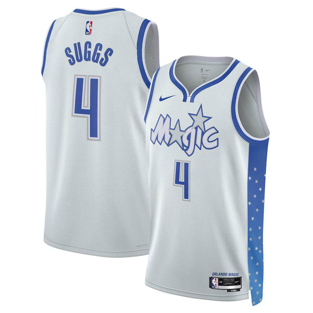 Jalen Suggs Orlando Magic Unisex 2025/26 Swingman Jersey - Silver - City Edition