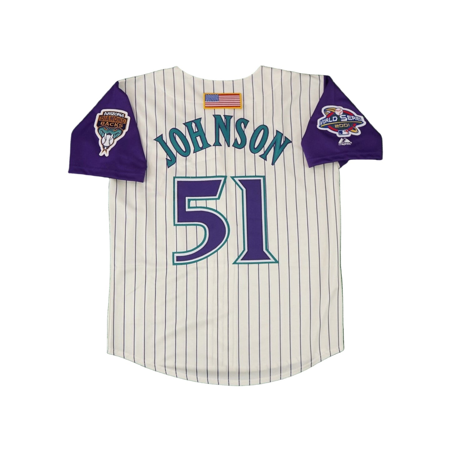 Randy Johnson 2001 Arizona Diamondbacks Alternate World Series Jersey - Ivory