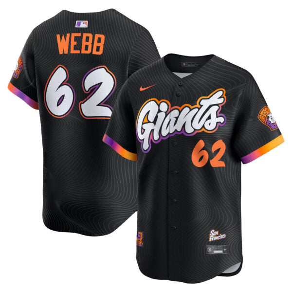 Logan Webb San Francisco Giants City Connect Limited Jersey - Anthracite