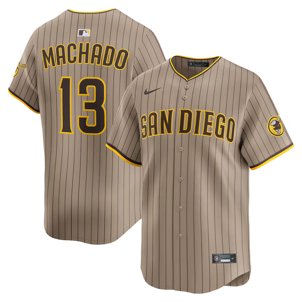 Manny Machado San Diego Padres Alternate Limited Player Jersey - Khaki