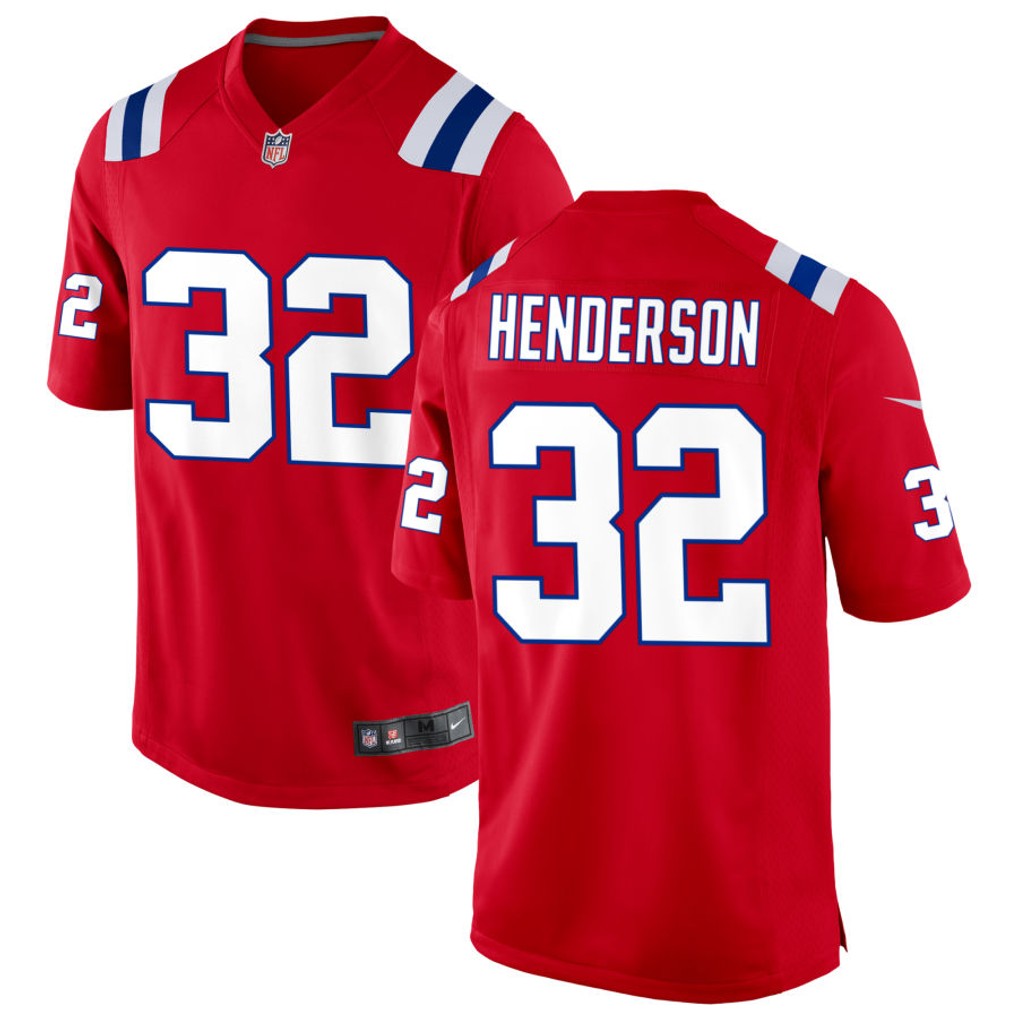 TreVeyon Henderson New England Patriots Jersey - Red