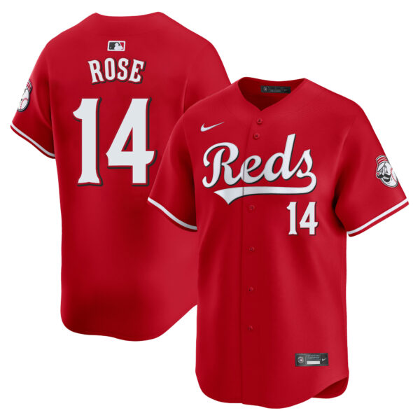 Pete Rose Cincinnati Reds Alternate Limited Jersey - Red