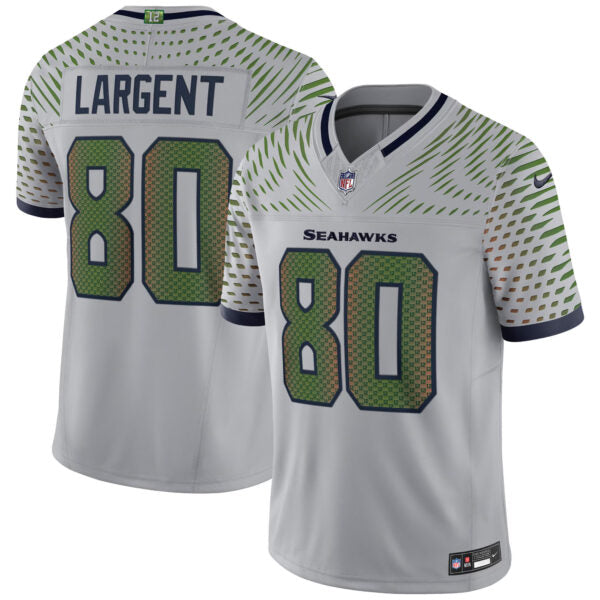 Steve Largent Seattle Seahawks 2025 Rivalries Collection Jersey - Wolf Grey