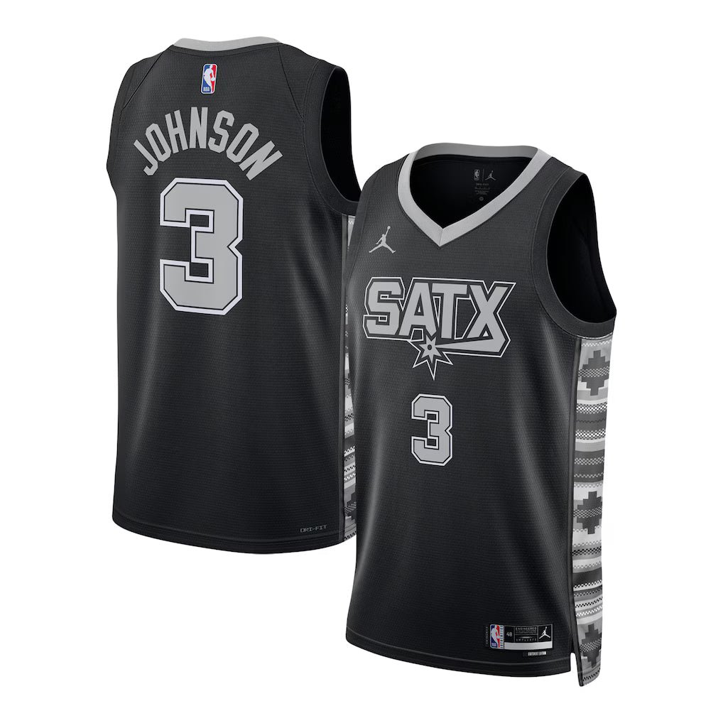 Keldon Johnson San Antonio Spurs Unisex Swingman Jersey - Statement Edition - Black
