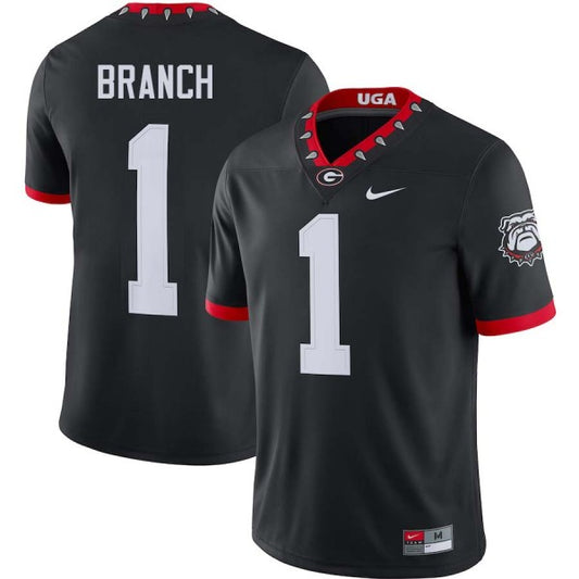 Zachariah Branch Georgia Bulldogs 100th Anniversity Jersey - Black