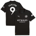 Erling Haaland Manchester City 2025/26 Away Player Jersey - Black