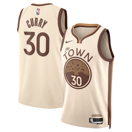 Stephen Curry Golden State Warriors Unisex 2025/26 Swingman Jersey - Tan - City Edition