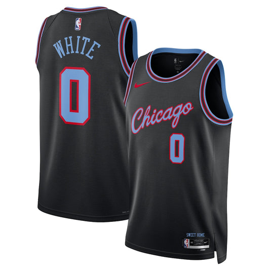 Coby White Chicago Bulls Unisex 2025/26 Swingman Jersey - Black - City Edition
