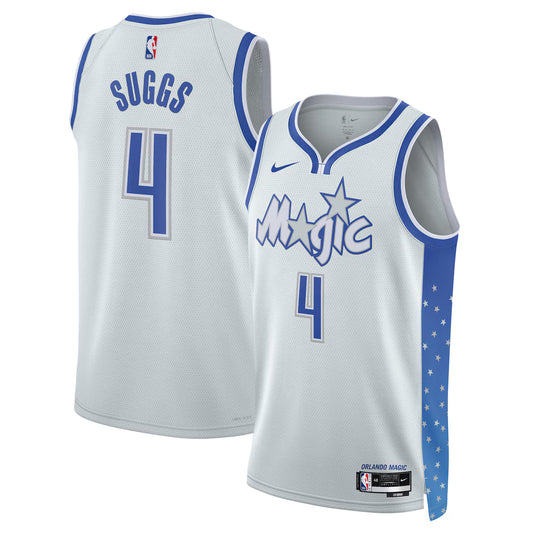 Jalen Suggs Orlando Magic Unisex 2025/26 Swingman Jersey - Silver - City Edition