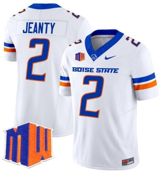 Ashton Jeanty Boise State Broncos Jersey - White