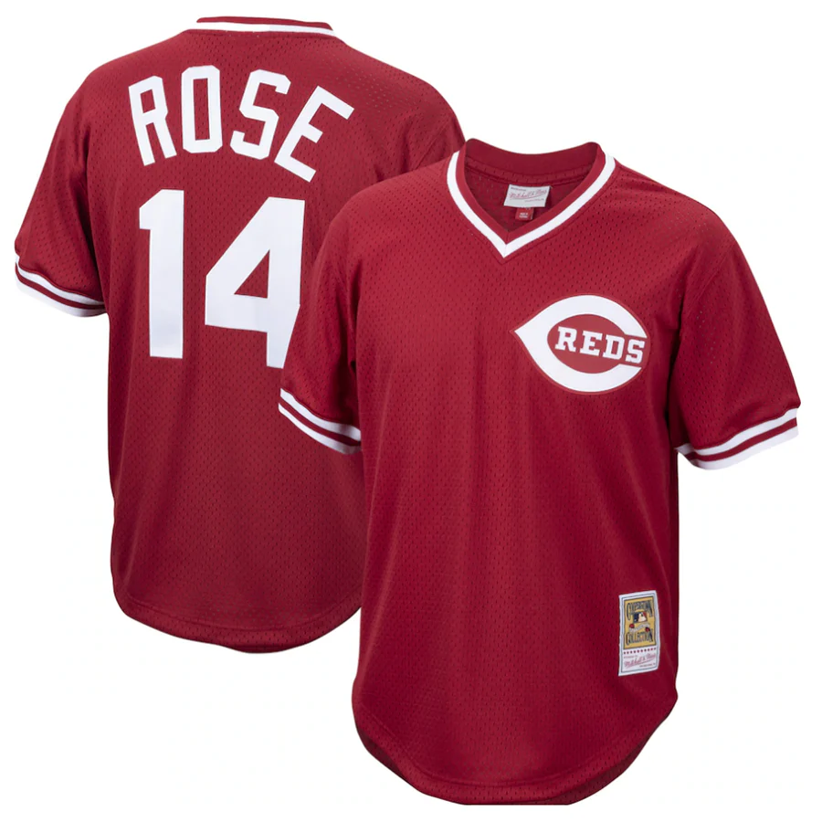 Pete Rose Cincinnati Reds Cooperstown Collection Jersey - Red
