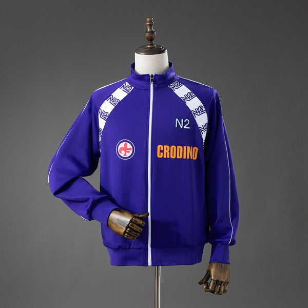 Fiorentina 86/87 Home Jacket Jersey - Purple
