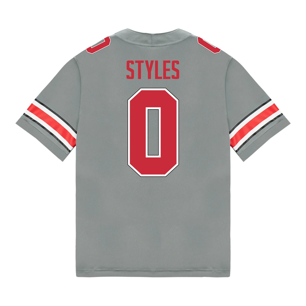 Sonny Styles Ohio State Buckeyes Jersey – Grey