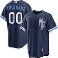 Custom Kansas City Royals City Connect Jersey - Navy