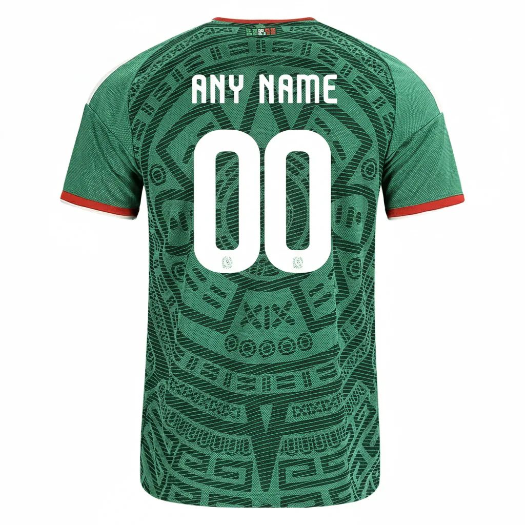Custom Mexico National Team FIFA x World Cup 2026 Home On Field Jersey - Green