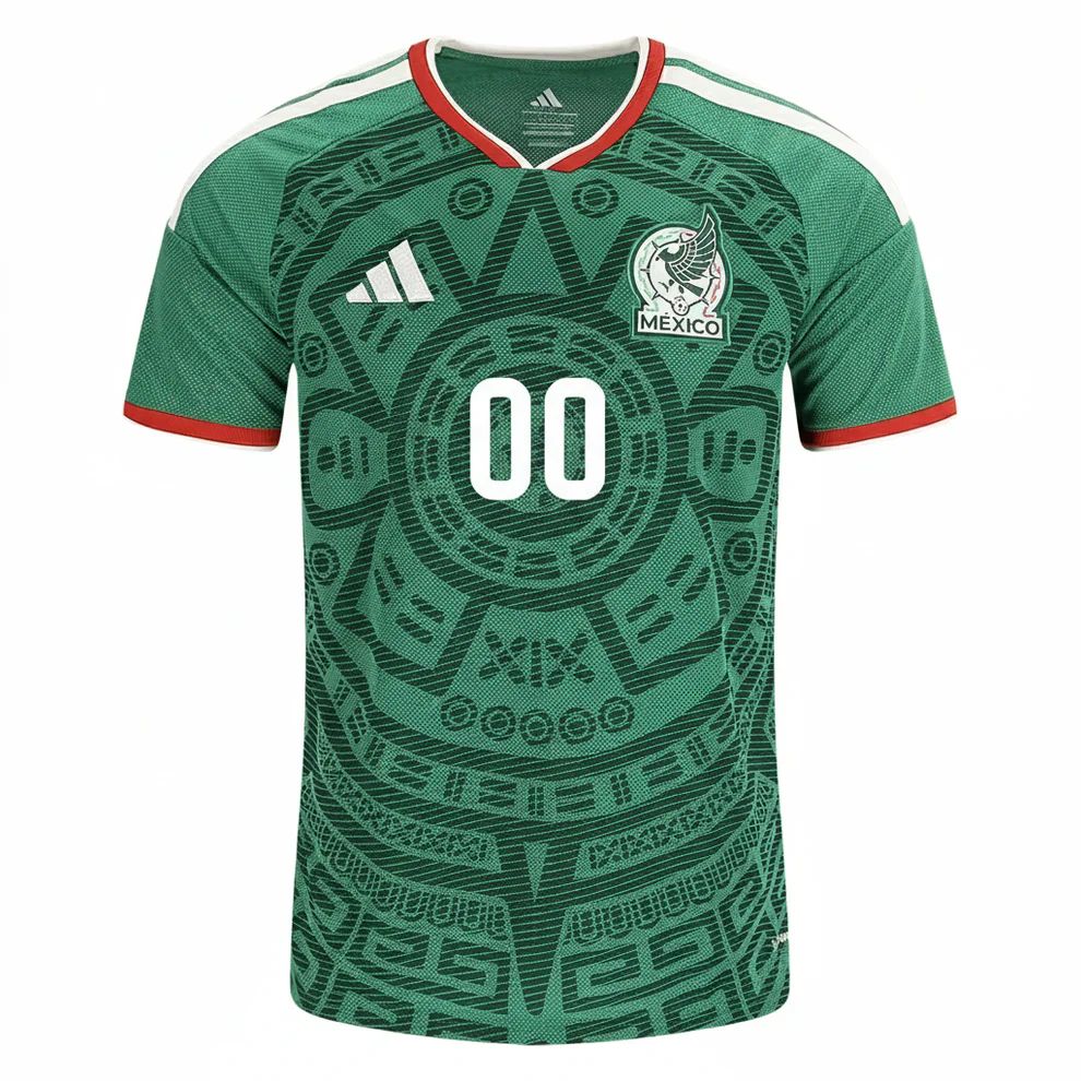 Custom Mexico National Team FIFA x World Cup 2026 Home On Field Jersey - Green