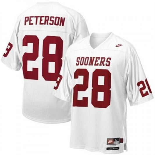 Adrian Peterson Oklahoma Sooners Alumni Player Jersey - White