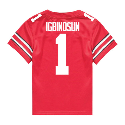 Davison Igbinosun Ohio State Buckeyes Jersey – Red