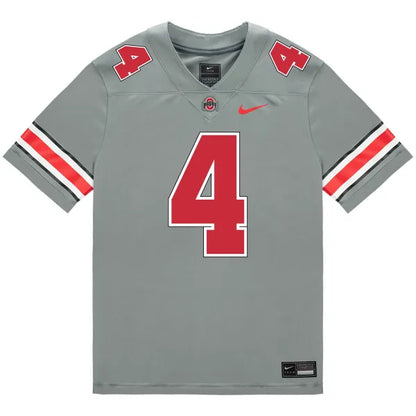 Jeremiah Smith Ohio State Buckeyes Jersey – Grey