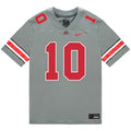 Julian Sayin Ohio State Buckeyes Jersey – Grey
