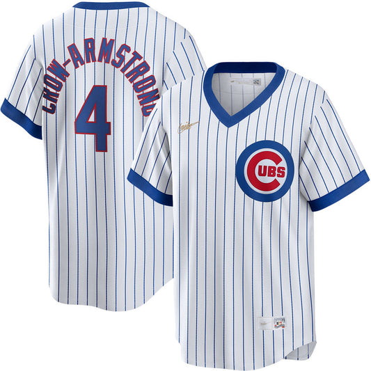 Pete Crow-Armstrong Chicago Cubs 1968 Cooperstown Jersey - White