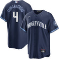 Pete Crow-Armstrong Chicago Cubs City Connect Jersey - Navy