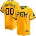 Custom Pittsburgh Pirates City Connect Jersey - Yellow