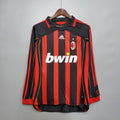 Retro 06/07 AC Milan Long Sleeve Home Jersey - Black