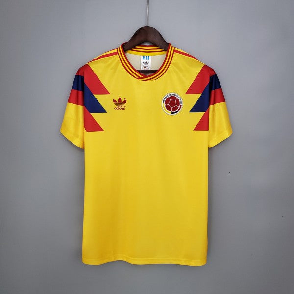 Retro Colombia 1990 Home Jersey - Yellow