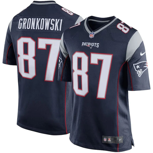 Rob Gronkowski New England Patriots Retired Player Jersey - Navy