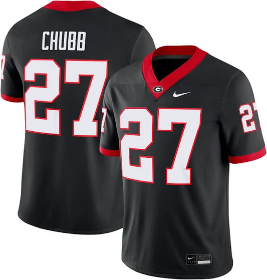 Nick Chubb Georgia Bulldogs Home Jersey - Black