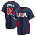 Will Smith USA Baseball 2026 World Baseball Classic Road Stadium Jersey - Navy