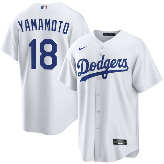 Yoshinobu Yamamoto Los Angeles Dodgers Home Jersey - White