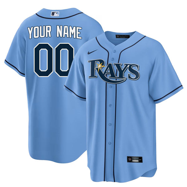 Custom Tampa Bay Rays Devil Rays Jersey - Light Blue