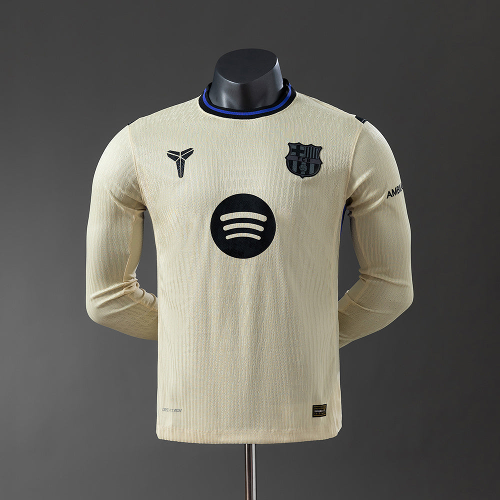 Barcelona 25/26 Player Version Away Long Sleeve Jersey