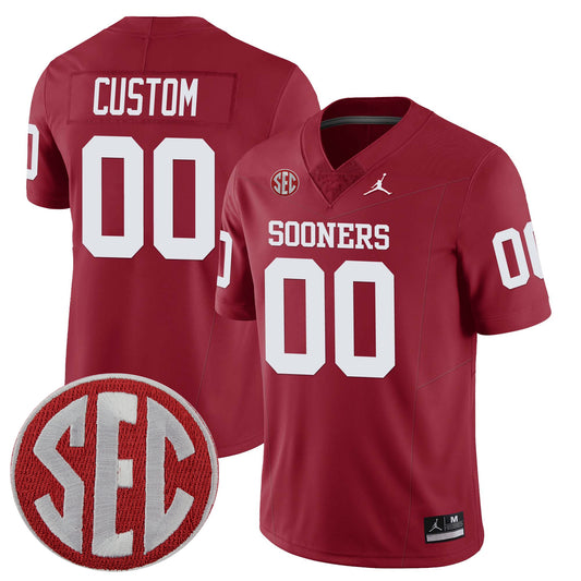 Custom Oklahoma Sooners Alumni Player Jersey - Crimson