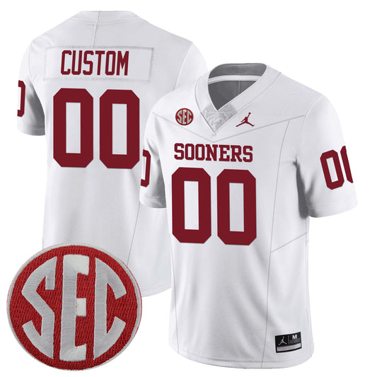 Custom Oklahoma Sooners Alumni Player Jersey - White