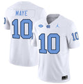 Drake Maye UNC College Football Game Jersey – White