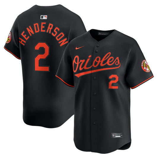 Gunnar Henderson Baltimore Orioles Alternate Limited Jersey - Black