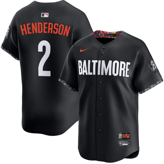 Gunnar Henderson Baltimore Orioles City Connect Jersey - Black