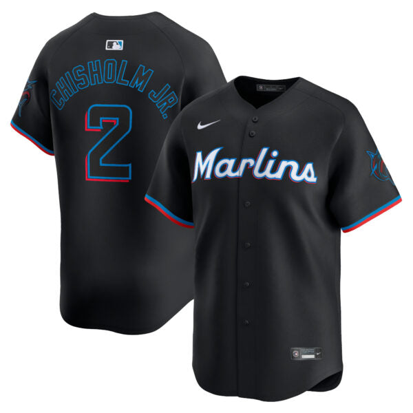 Jazz Chisholm Jr Miami Marlins Alternate Limited Jersey - Black
