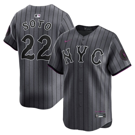 Juan Soto New York Mets Dark City Connect Limited Jersey – Gray