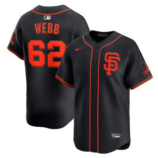 Logan Webb San Francisco Giants Alternate Limited Jersey - Black