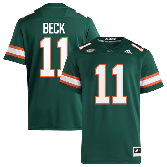 Carson Beck Miami Hurricanes Jersey - Green