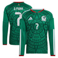 Gilberto Mora Mexico National Team FIFA x World Cup 2026 Home On Field Jersey - Long Sleeve - Green