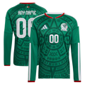 Custom Mexico National Team FIFA x World Cup 2026 Home On Field Jersey - Long Sleeve - Green