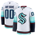 Custom Seattle Kraken Away Premium Jersey - White