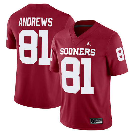 Mark Andrews Oklahoma Sooners Alumni Player Jersey - Crimson